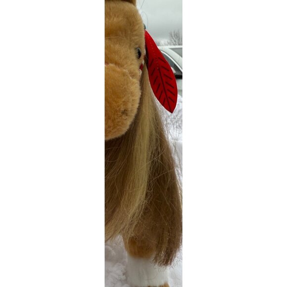 Cloud Dancer Indian Paint Horse Plush Stuffed Animal standing by Douglas feather - Picture 12 of 16